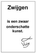 Zwijgen is een zwaar onderschatte kunst